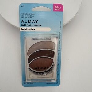 Almay Intense i-Color Bold Nudes for Blues Eyeshadow 412 Neutral Brown Trio New